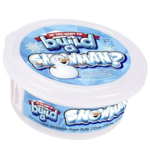 Kangaroo Build a Snowman Kit Snowballs Toys for Kids - Snow Play Winter Toys Christmas Crafts for Kids - Snowman Clay Craft Kit Toddlers Stocking Stuffers