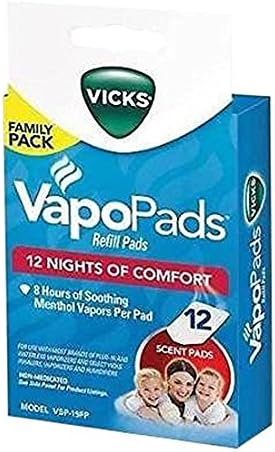 Vicks Vapo Pad Family Pack, 12 Count - Pack of 2