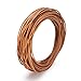 BEADNOVA 2.0mm Genuine Round Leather Cord Leather Strips for Jewelry Making Bracelet Necklace Beading, 10 Meters/ 11 Yards, Natural Color