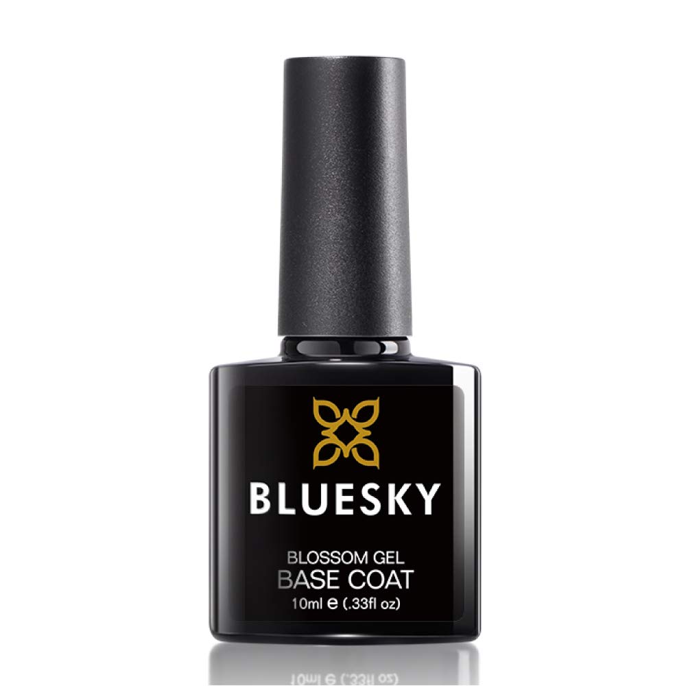 Bluesky Gel Nail Polish, Blossom Base Coat, Clear, 10ml, Floral Nail Art Gel (Requires Curing Under UV LED Lamp)