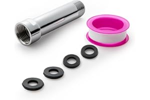 OFFO Shower Head Extension Arm, Shower Arm Extension Shower Head Extender Made of 304 Stainless Steel Shower Pipe Extension, 