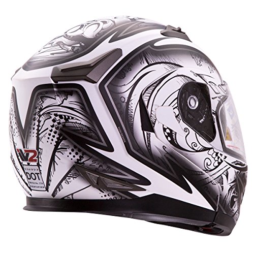 IV2 Helmets "DEMON SAMURAI" Dual Visor Modular Flip up Motorcycle