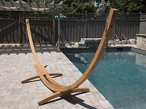 The Hamptons Collection 179” Solid Pine Arc Hammock Stand with Hardware