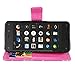 Cellularvilla Wallet Case for Amazon Fire Phone Pu Leather Wallet Card Flip Open Pocket Case Cover Pouch (Pink Glitter)