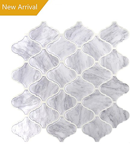 Vamos Tile Premium Anti Mold Peel and Stick Tile Backsplash,Self Adhesive Wall Tiles for Kitchen & Bathroom-10" x 10"(6 Sheets)