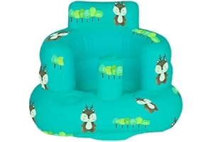 SplashEZ Inflatable Baby Seat - Sit-Up Chair for Baby 3 Months to 3 Years - Inflatable Infant Chair for Sitting Support - Blow-Up Baby Seat with Air Pump - Sit Me Up Seat for Home, Floor, Travel