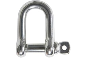 MarineNow 316 Stainless Steel D-Shackle Marine Grade Choose Size and Pack Quantity