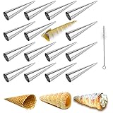 Cream Horn Molds EUICAE 5-inch Large Size Cream Horn Forms Pack of 16