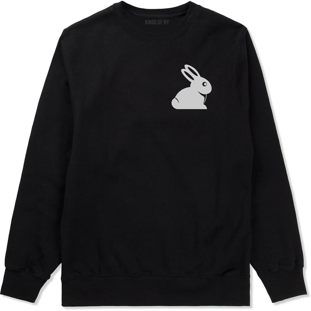 Easter Bunny Rabbit Chest Crewneck Sweatshirt at Amazon Men’s Clothing store