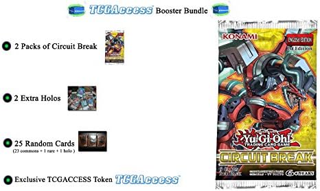 Yugioh CIRCUIT BREAK BOOSTER BUNDLE - 2 Booster Packs - 25 card lot - 2 Holos - by TCGAccess