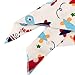 Leewin Baby Bandana Bibs 5-Pack Absorbent Cotton Cartoon Patterns with Adjustable Snap Closure for Boys & Girls Unisex Baby Shower Gifts