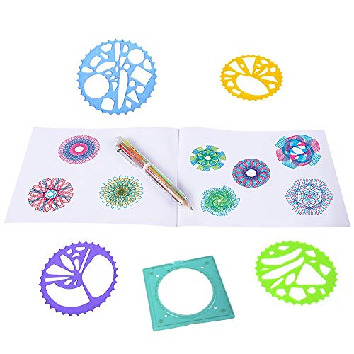 ArtCreativity Spiral Drawing Art Set for Kids 7 Piece Kit Includes