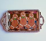 Christmas Gingerbread Men Cookies Playset Silver Platter for 14 inch and 18 Inch dolls American Girl, Journey Girls, Our Generation, Madame Alexander, Wellie Wishers, Hearts for Hearts, Glitter Girls