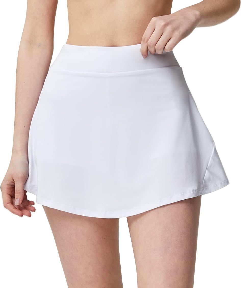 Tennis Skirt for Women Athletic Skort with Pocket Pleated Skirt Running  Workout Skirt Golf Skorts Skirts for Women White Tennis Skirt M at Amazon  Women's Clothing store