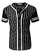 LE3NO Mens Active Varsity Short Sleeve Baseball Jersey