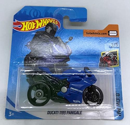 2019 Hot Wheels Ducati 1199 Panigale Blue 2/5 HW Moto 58/250 (Short Card)