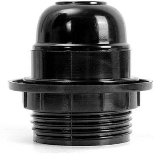 E27 Edison Screw Cap Socket White/Black Pendant Ceiling Light Lamp Bulb