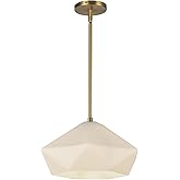 Alora Mood PD424514BGOP Krysta Pendant, 1-Light 1 Watts, Brushed Gold/Opal Glass