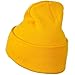 12 Inch Long Knitted Beanie - Yellow OSFM
