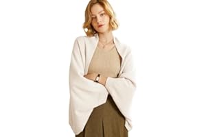 CAISSIP Women's Soft Shawls and Wraps Cashmere Warm Shawl With Sleeves Pashminas Shawl Wrap Lightweight Open Front Poncho 2024