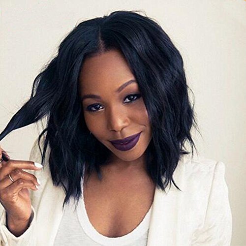 Wicca 8a Full Lace Human Hair Wigs for Black Women Brazilian Virgin Hair Body Wave Lace Front Human Hair Wigs Glueless Full Lace Wigs (12 Inch lace front wig)