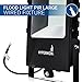 Hyperikon Outdoor 200W LED Flood Light with Motion Sensor (1000W Equivalent) 20000 Lumens, 5000K, LED Security Light, 120v, IP65 Waterproof - For Outdoor Security, Parking Lots