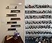 Sooyee Nail Polish Rack,6 Pack Floating Acrylic Nail Polish Organizer Wall Mounted Shelf Display Organizer,Clear Essential Oils Holder Storage