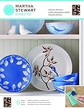 Martha Stewart Glass Silkscreen, Birds and Branches