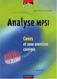 Analyse MPSI