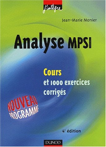 Analyse MPSI