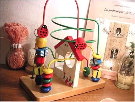 Amazon 木製おもちゃのだいわ くねくねランド 家 ルーピング ビーズコースター おもちゃ