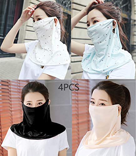 CHAMER Mask, Neck Gaiter Shield Scarf Balaclava Bandana Sun Protection UPF 50+UV Protective Cool Ice Silk Fabric Breathable Lightweight for Women Girls Outdoor Running Drive Golf