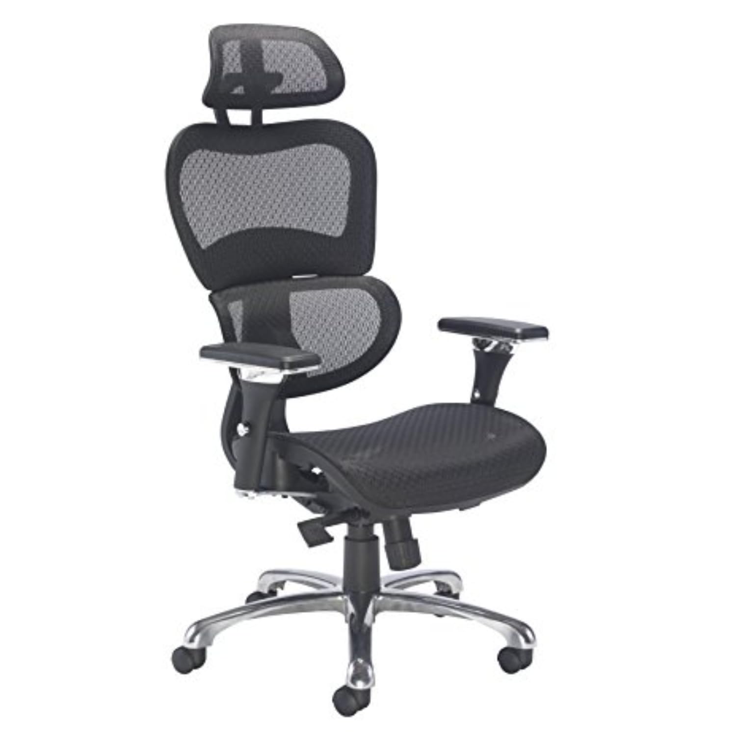 Office Hippo Ergonomic Chair Office, Office Chair with Back Support, Office Chair with Arms, Mesh, Swivel, Black