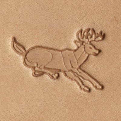 Springfield Leather Company Leaping Deer 3D Leather Stamp (Right Facing)