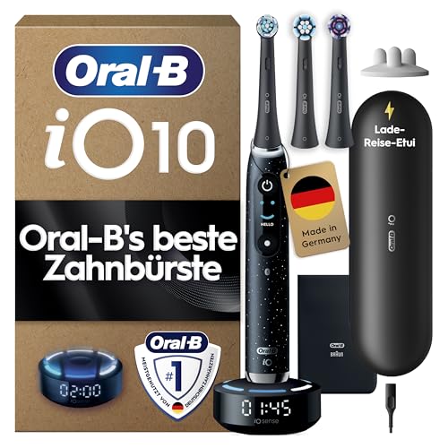 Oral-B iO Series 7 Elektrische Zahnbürste, 7 Putzmodi, Smart-Adapt, Akku, Schwarz