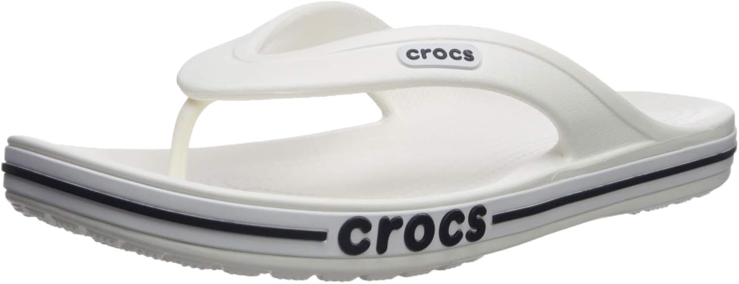 crocs bayaband navy flip flops