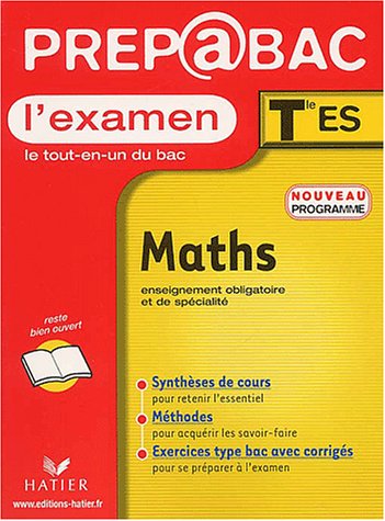 Maths, Tle ES
