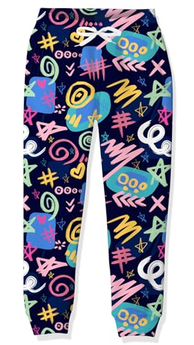 UIDEAZONE RETRO PANTS FOR BOYS NOVELTY 3D PRINTED...