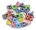 LAAMVII Charming A-z 8mm Full Crystal Rhinestones Alloy Color Painted Alphabet Letter Beads Nickel Free Rhinestone Beads for DIY Slider Charms, Key Chains, Bracelet, Necklace