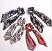 8 pcs Floral Print Scrunchie Women Hair Scarf Scarf Hair Tie Band For Women Neckerchief Girls Hair Ties Accessories