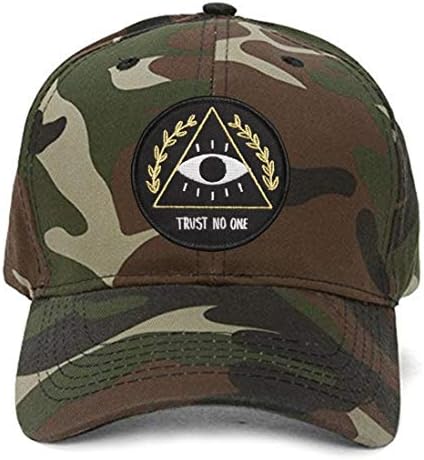 Trust No One Hat - Men's Adjustable Cap All-Seeing Eye Pyramid