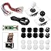 XCSOURCE 2 Players Zero Delay Arcade Game USB Encoder PC Joystick DIY Kit for Mame Jamma & Other Fighting Games AC491