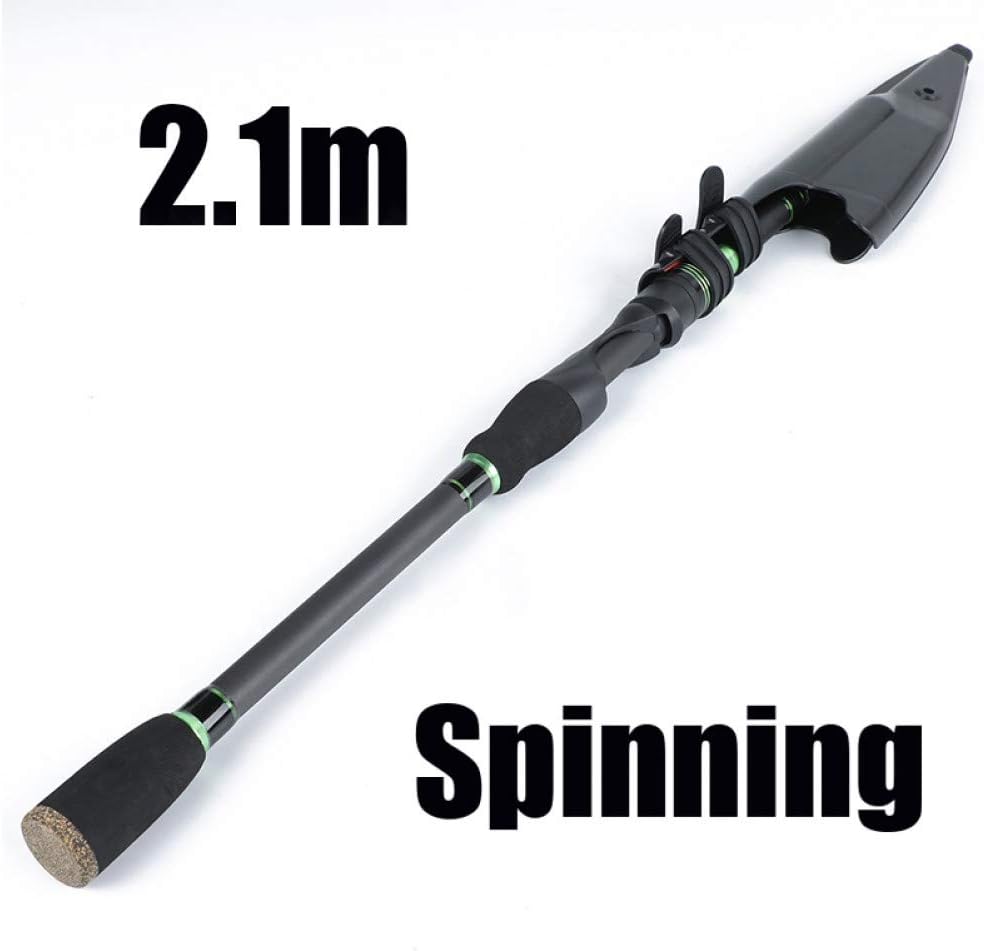 ZMSDSG Sougayilang Carbon Spinning Casting Rod Ultralight Telescopic Fishing Rod 1.8M 2.1M Carp Fishing Pole Tackle Tools Pesca