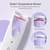 TOUCHBeauty Electric Heated Eyelash Curler Smart Silicone Pads AG-2003B Purple view 4