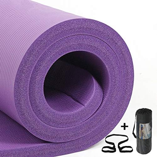 RPMDM Fitness Blanket Yoga Mat Non-Slip Moisture-Proof Tie Rope Thickness 20 30mm Yoga mat (Color : 30mm Purple)