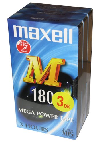 Maxell E180 Video Tapes (3 Pack)