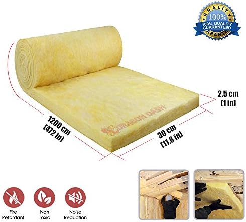 New Dragon Dash 12 Meter Mineral Wool Thermal Insulation Acoustic Soundproofing Fiber Isolation Roll DD1156