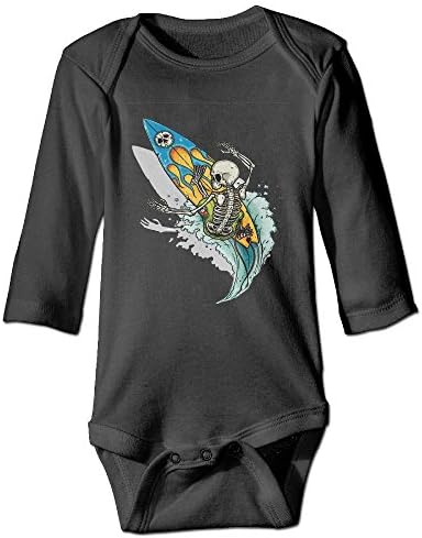 Baby Climbing Clothing Long Sleeved The Skeleton Love Surffing.PNG Cute Baby Clothes