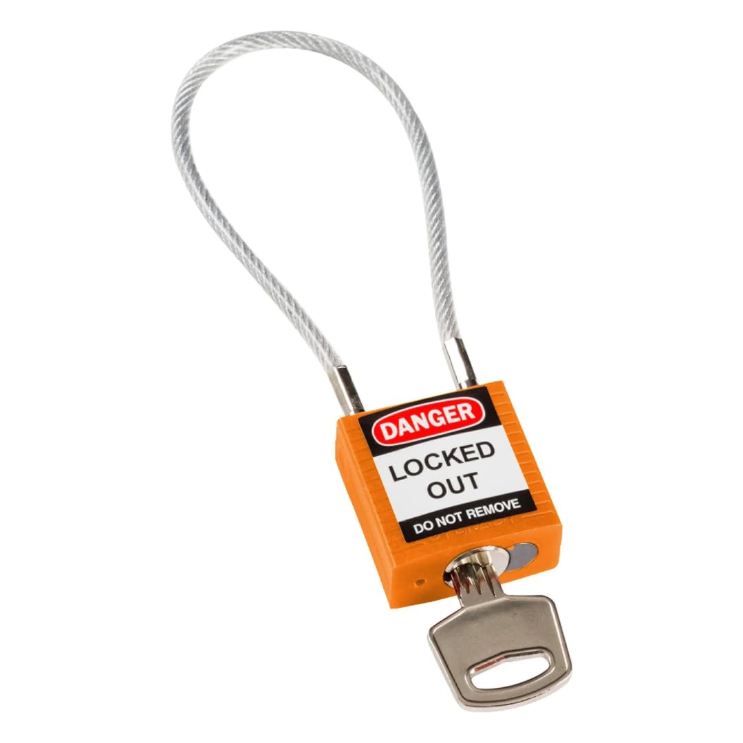 Brady 195937 Padlock, Orange, 32mm x 16mm