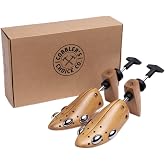 Cobbler's Choice Shoe Stretcher - Adjustable 2-Pack for Men &amp; Women | Two-Way Shoe Stretcher for Width &amp; Length - Heavy-Duty Design Includes Bunion Plugs for Dress Shoes, Loafers &amp; Sneakers